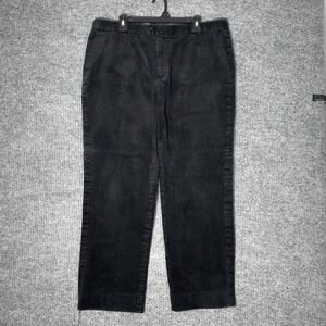 Inserch Corduroy Pants Mens 40/34 Black Wide Wale Cotton Chino P3103